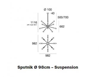stilnovo product suspension sputnik details size